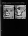 Couple with child (2 Negatives) (November 23, 1957) [Sleeve 61, Folder b, Box 13]